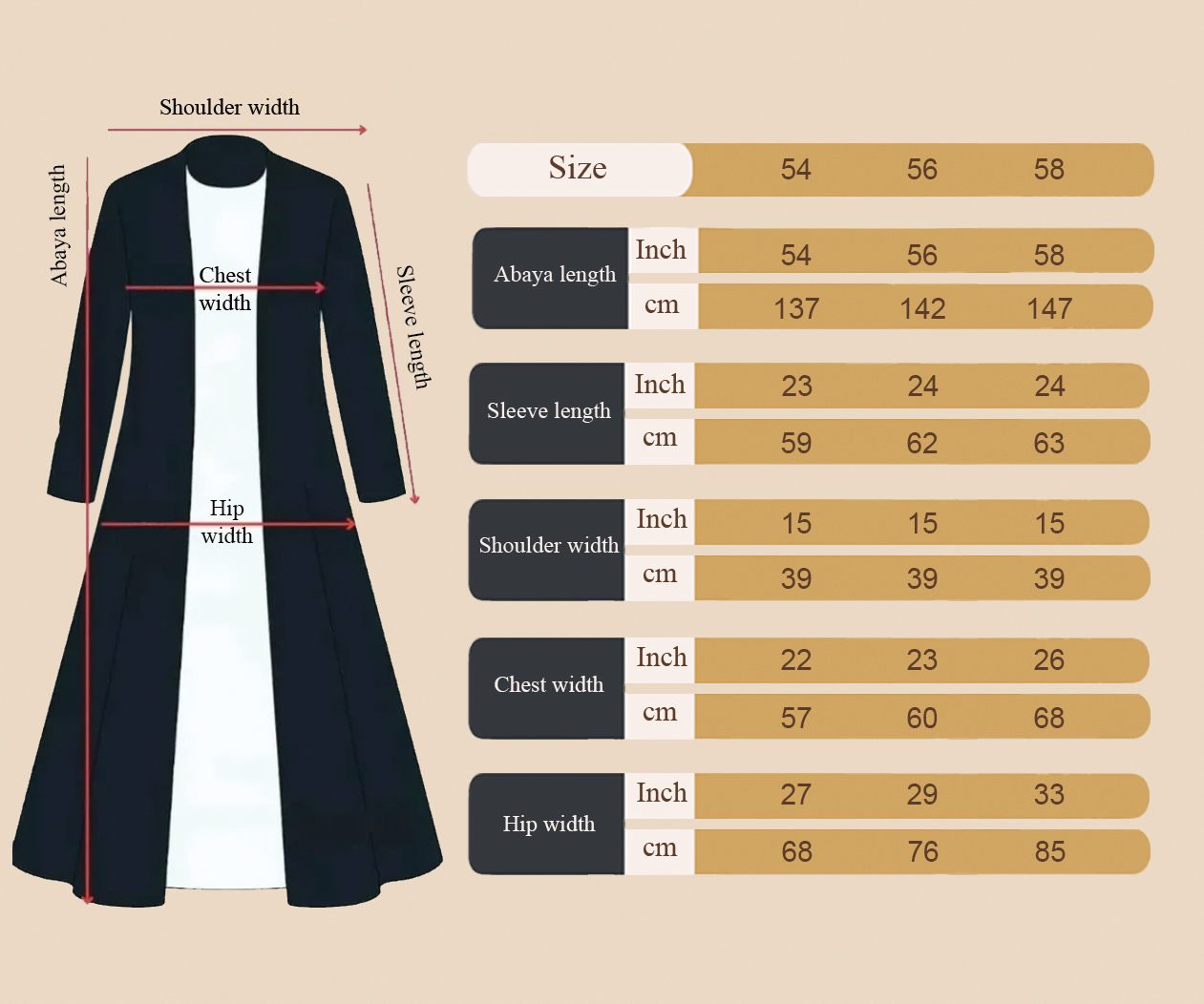 Shoulder Flow Abaya